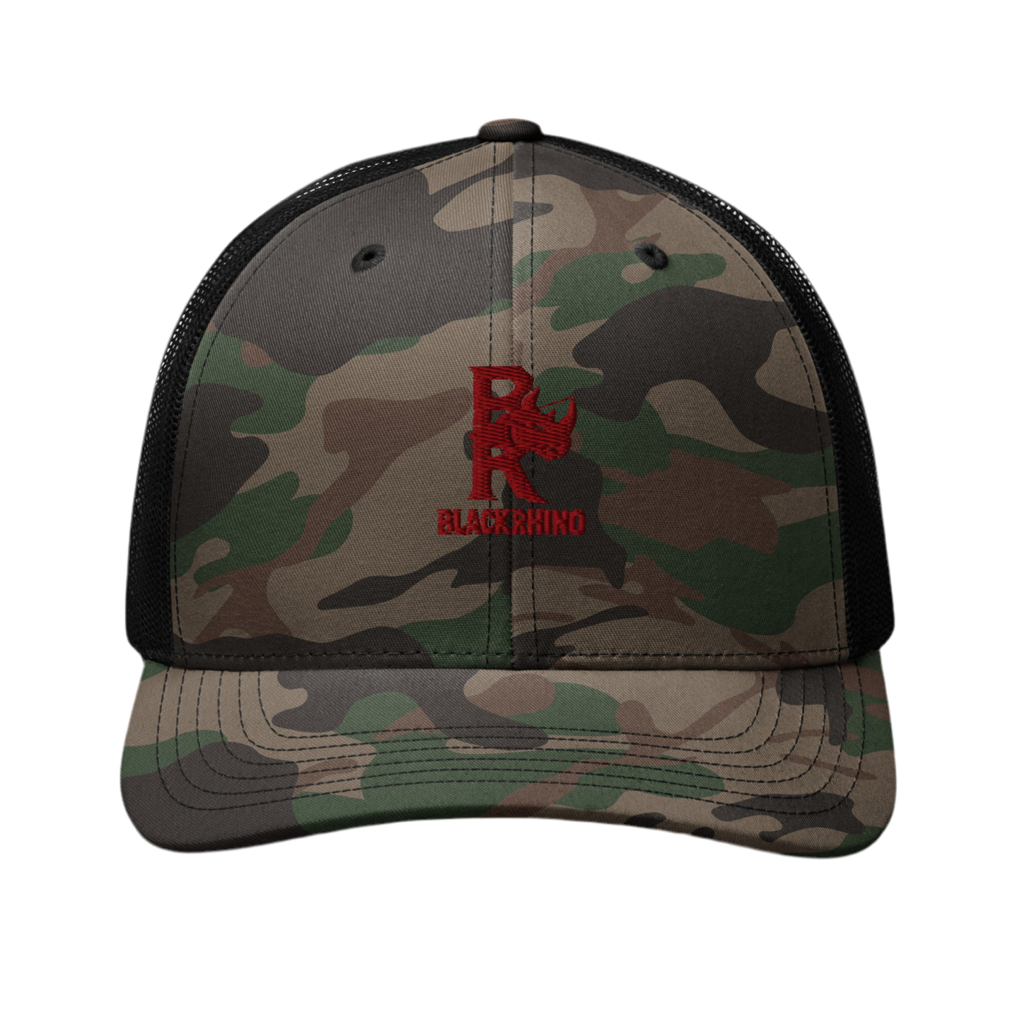 Black Rhino Camouflage Trucker Hat