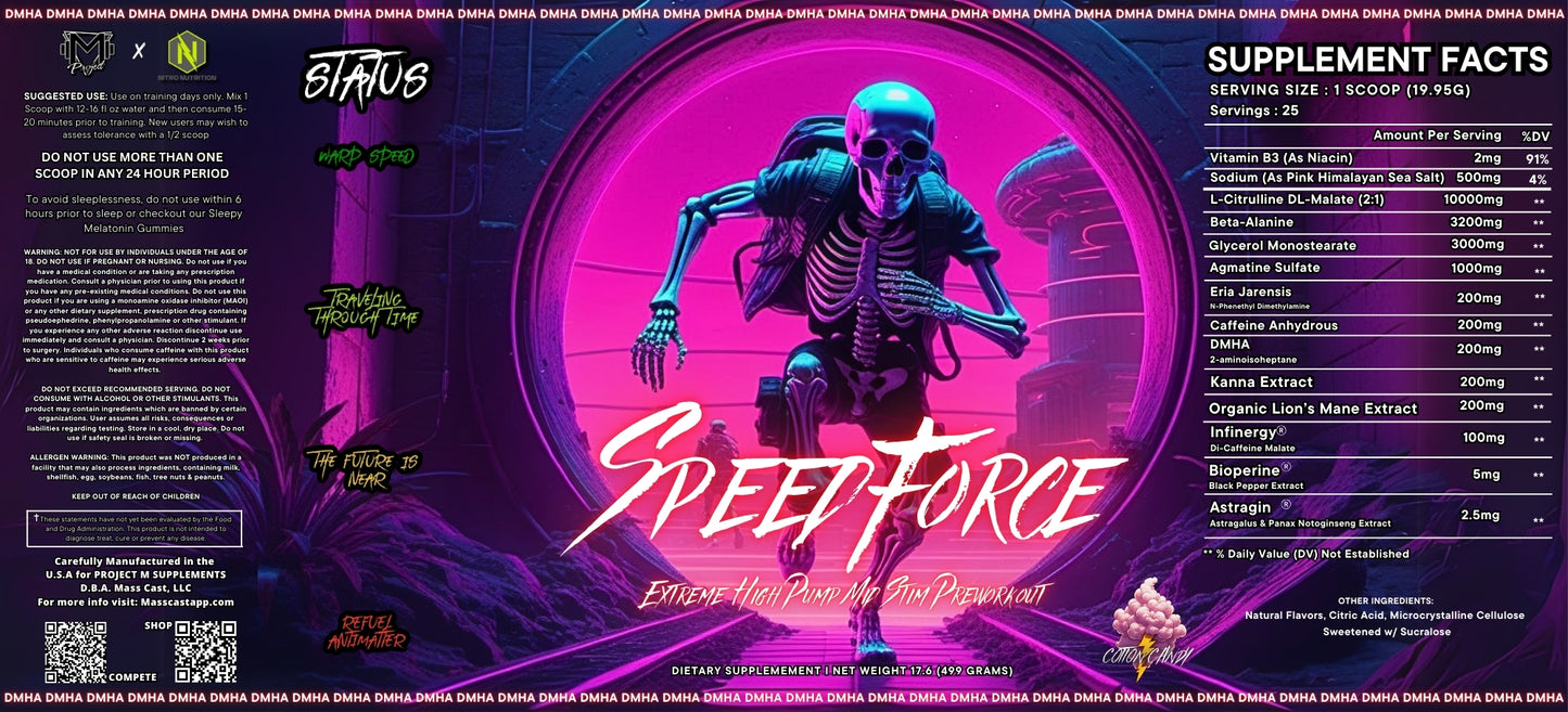 Speed Force Extreme Pump Mid Stim Pre-Workout by Project M