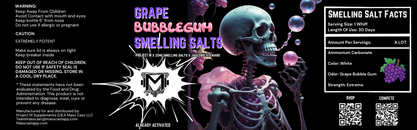 Extreme Grape Bubblegum Smelling Salts by Project M