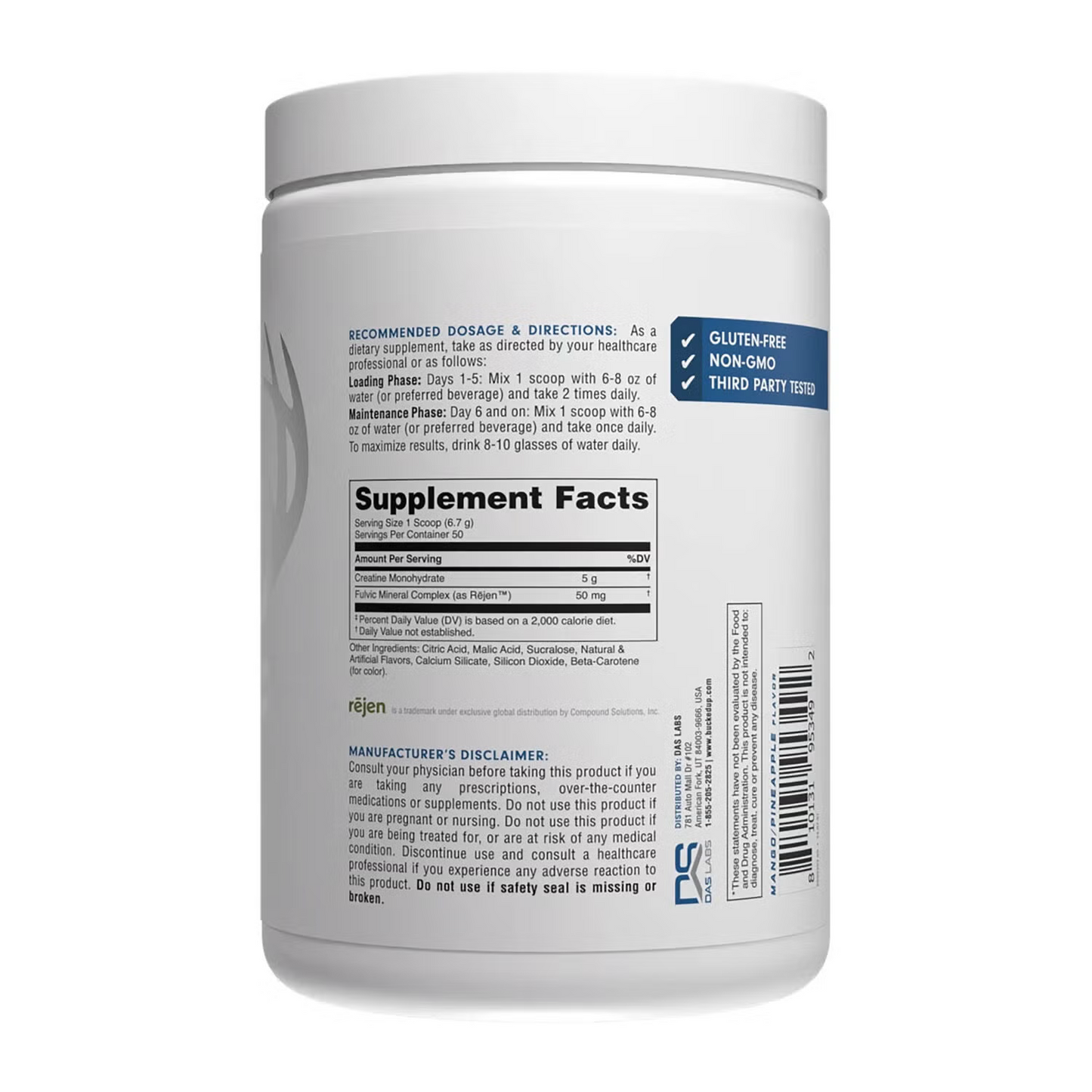 Bucked Up® - Essentials: Creatine Monohydrate - 50 Servings