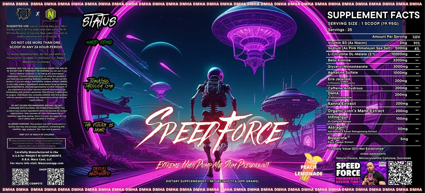 Speed Force Extreme Pump Mid Stim Pre-Workout by Project M