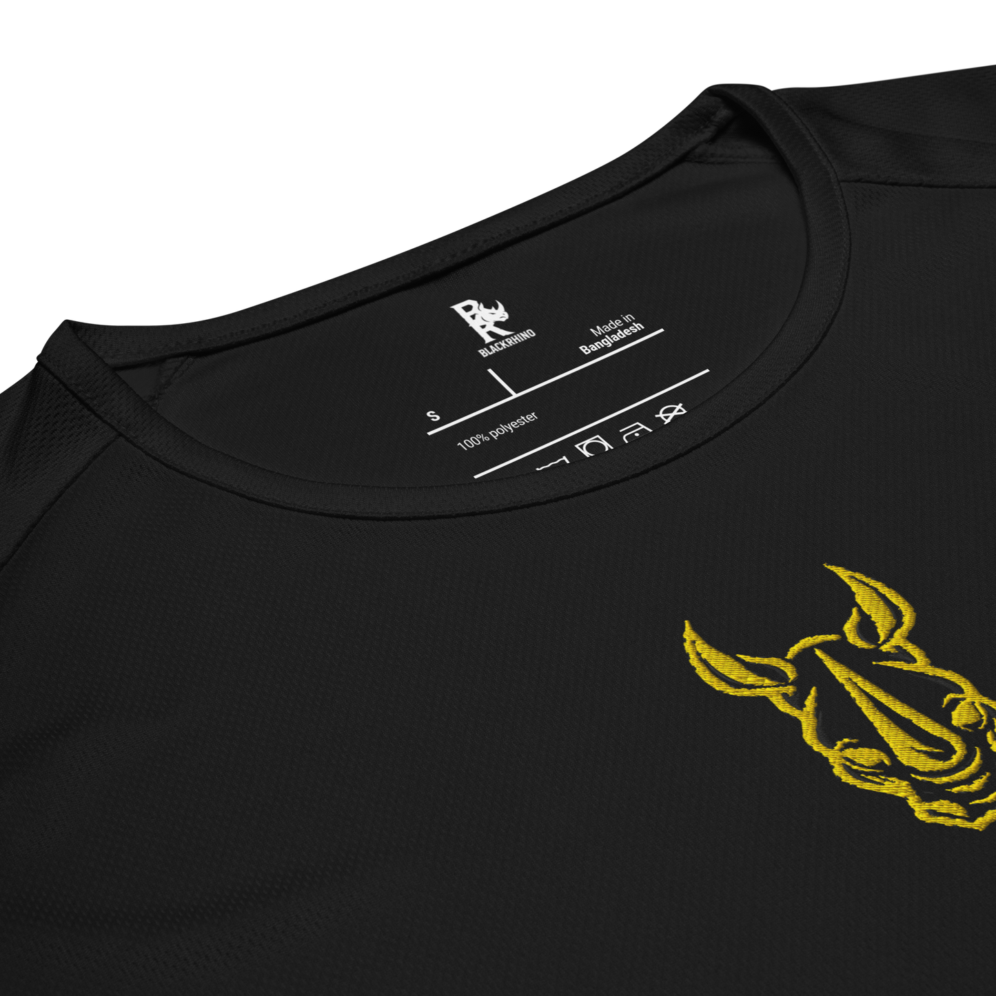 Black Rhino Embroidered sports jersey