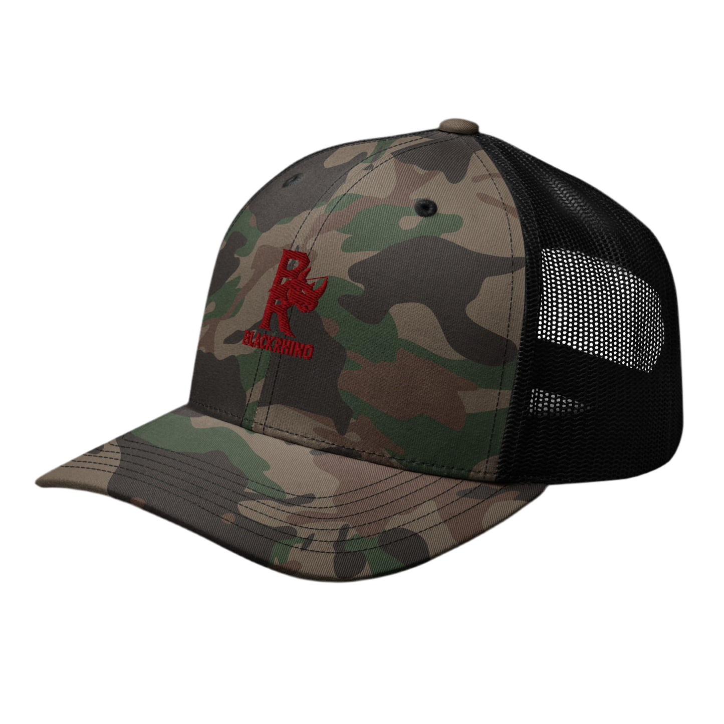 Black Rhino Camouflage Trucker Hat