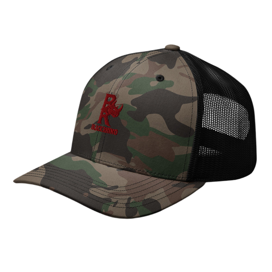 Black Rhino Camouflage Trucker Hat