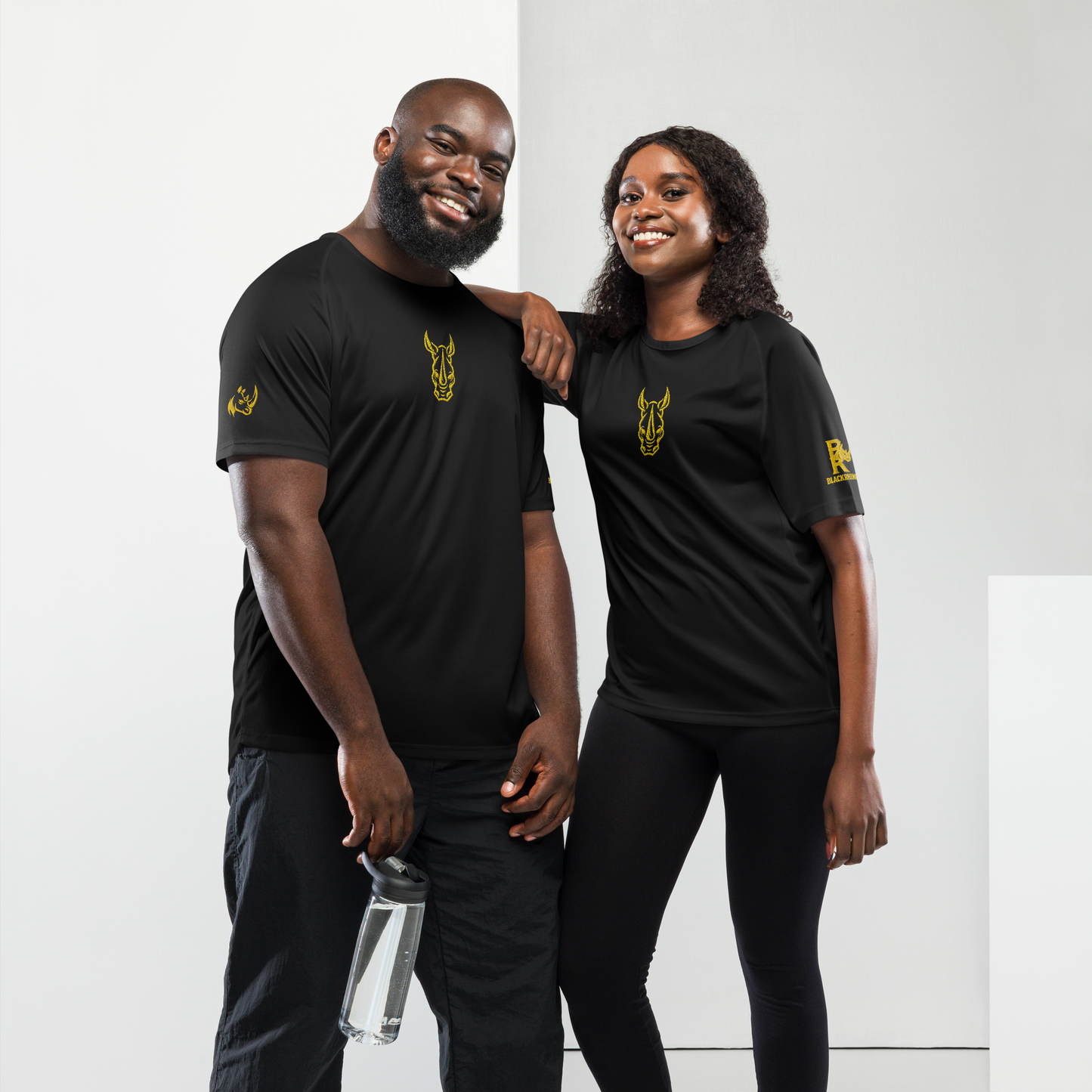 Black Rhino Embroidered sports jersey