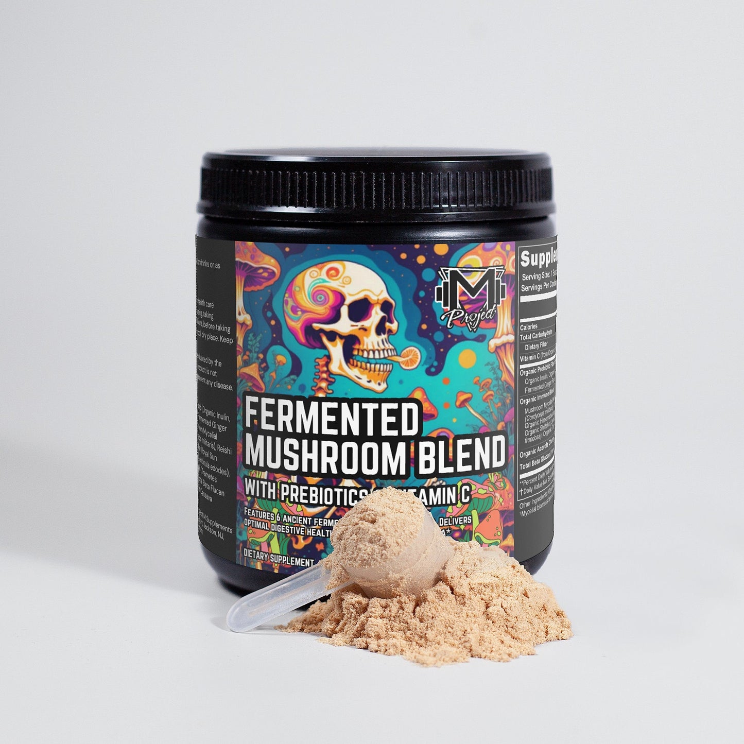 Fermented Mushroom Blend w/ Prebiotics & Vitamin V by Project M